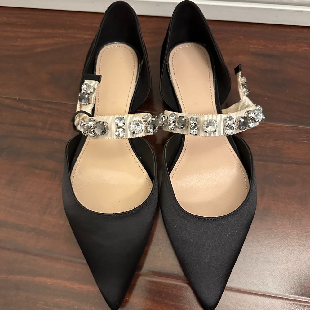 Zara bejeweled flats (new)